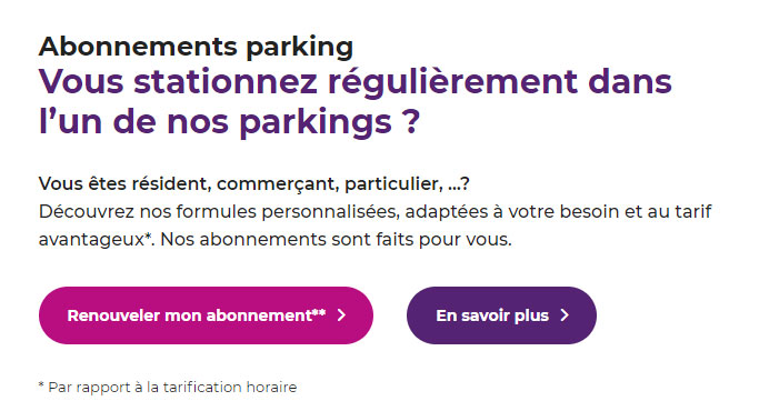 Abonnement parking Avignon